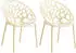 beige: CLP Hope Stapelbarer Gartenstuhl 2er-Set