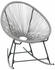 vidaXL Outdoor Rocking Moon Chair Poly Rattan - Grey