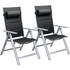 silber: Casaria Bern Premium Gartenstuhl 2er-Set