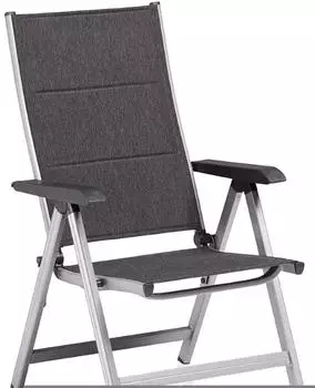 Kettler BASIC PLUS PADDED Multipositionssessel silber/ anthrazit meliert