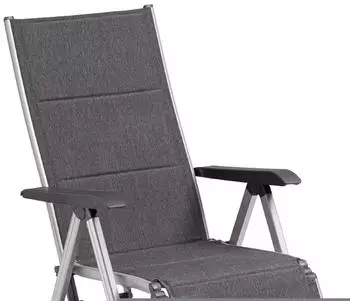 Kettler BASIC PLUS PADDED Relaxsessel silber/ anthrazit meliert