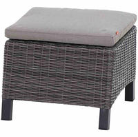 Siena Garden Hocker "CORIDO" Gestell Aluminium, Gardino-Geflecht, matt