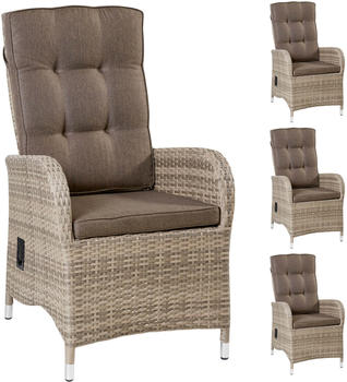 LC Home Turin 4x Dining Positionsstuhl natur