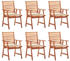 vidaXL Garden Dining Chair 6-Pc beige