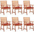 vidaXL Garden Dining Chair 6-Pc