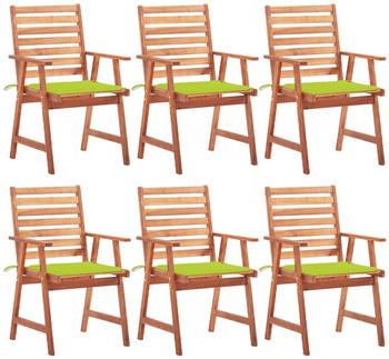 vidaXL Garden Dining Chair 6-Pc lime