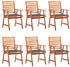 vidaXL Garden Dining Chair 6-Pc