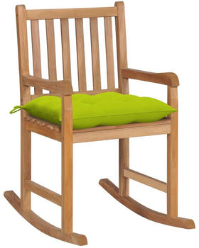 vidaXL Rocking Chair Teak (58x92.5x106cm) bright green