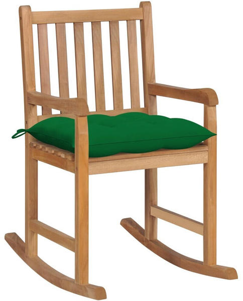 vidaXL Rocking Chair Teak (58x92.5x106cm) green