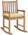 vidaXL Rocking Chair Teak (58x92.5x106cm) cream
