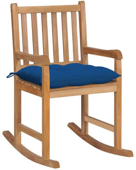 vidaXL Rocking Chair Teak (58x92.5x106cm) blue