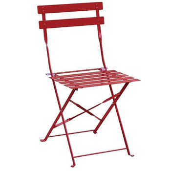 Bolero Klappbare Terrassenstühle 2er Pack rot (GH555)