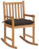 vidaXL Rocking Chair Teak (58x92.5x106cm) taupe