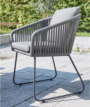 Diamond Garden Kos Stuhl anthrazit Rope/Edelstahl 61x69x82cm (DiGa 10936)