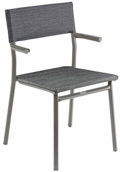 Lafuma Oron Stapelsessel Stahl/Batyline Duo titane/obsidian