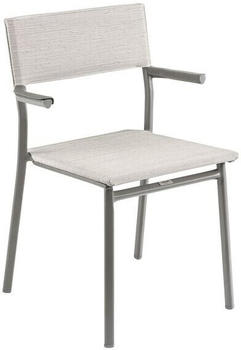 Lafuma Oron Stapelsessel Stahl/Batyline Duo titane/galet
