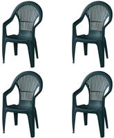 Progarden Gartensessel "Vega" Set, 4x Stapelsessel, 4 Stk. tlg. Vega Stapelsessel,