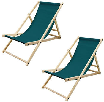 ECD Germany Deck Chair Set green