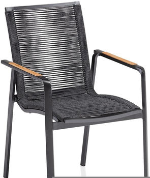 Kettler DIAMOND Stapelsessel anthrazit/ anthrazit