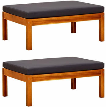 vidaXL Gartenhocker 2 Stk. Akazie (310324)