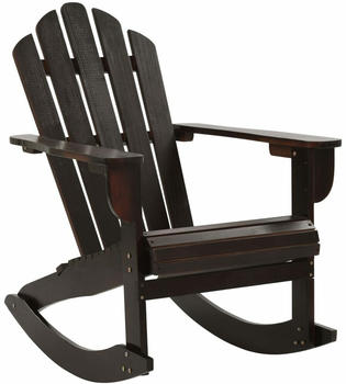 vidaXL Garten-Schaukelstuhl Holz braun (45705)