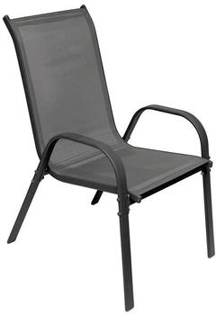 Mojawo Stapelstuhl Metall/Textil anthrazit