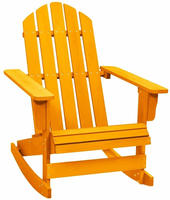 vidaXL Adirondack-Schaukelstuhl Massivholz Tanne Orange
