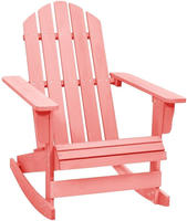 vidaXL Adirondack-Schaukelstuhl Massivholz Tanne Rosa