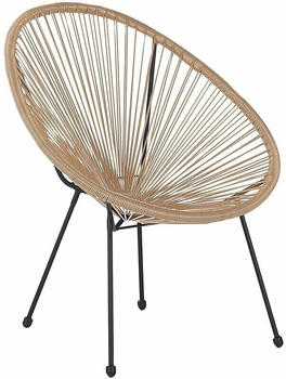Beliani Acapulco ii Rattanstuhl beige