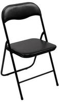 Klappstuhl 38 x 43 x 78 cm PVC/Stahl schwarz