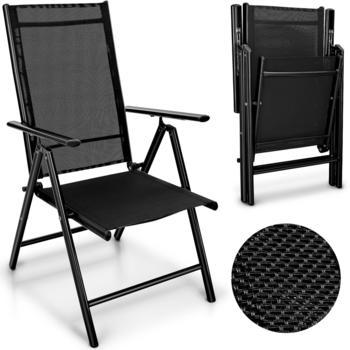 tillvex tillvex Gartenstuhl klappbar Aluminium schwarz