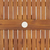 Klappbarer Gartentisch 90x75 Cm Massivholz Akazie Vidaxl