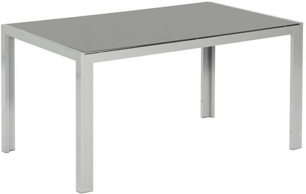 Merxx Gartentisch 150 x 90 cm - Aluminiumgestell Silber