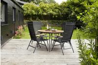 Gartentisch Ellen Anthrazit/Teak