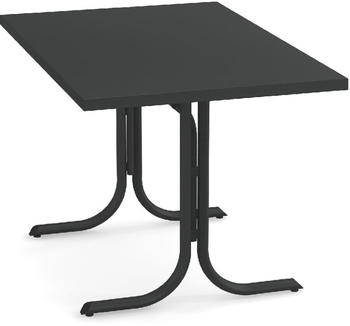 E-MU TABLE SYSTEM Klapptisch mit flacher Tischkante 80x120x75cm antikeisen