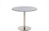 Niehoff Tisch Bistro Edelstahl - 95 cm rund HPL Zement-Design
