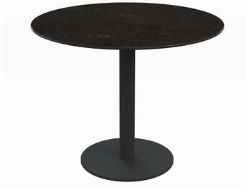 Niehoff Tisch Bistro anthrazit - 125 cm rund HPL Granit-Design