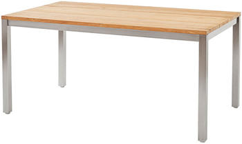 Diamond Garden Tisch SALERNO 130 x 80 cm Edelstahl / Recycled Teak