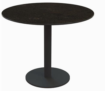 Niehoff Tisch Bistro 125 cm rund HPL Graphit-Design (G520010125)