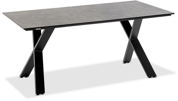 Niehoff Tisch Noah X-Gestell anthrazit 160x95cm HPL Beton-Design