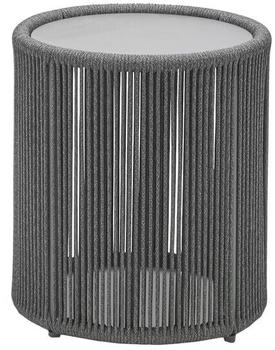 Musterring Formentera Beistelltisch Ø35,8cm Aluminium/Kordelbespannung Dunkelgrau (G973-100-000)