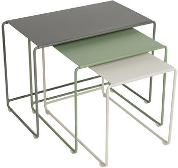 Fermob OULALA 3 Satztische Metall 55x40x52cm Rosmarin/Kaktus/Lehmgrau