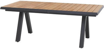 Siena Garden Tirana Ausziehtisch 200/260x100cm Teakholz FSC 100 % natur