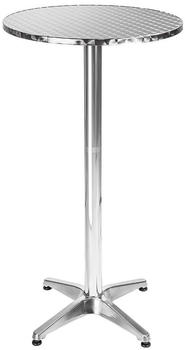 TecTake Alexander 5,8 cm Aluminium rund höhenverstellbar 60 x 70/110 cm