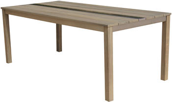 Outflexx Dining Tisch natur FSC -Teak 200x95cm Tischbeine FSC -Teakholz (WF-T1077-200X95TK)