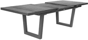 LC Home Keramo Ausziehtisch 160/210x100x78,5 cm Aluminium dunkelgrau-anthrazit (LC209036)