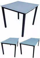 VCM Jerry Gartentisch 80x80cm matt Glas.