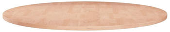 vidaXL Runde Tischplatte Ø60x1,5cm Unbehandeltes Massivholz Eiche