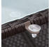 Casaria Gartentisch 190x90x74cm Glas/Polyrattan braun (995693)