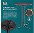 Casaria Stehtisch 110x70cm klappbar grau (109654)